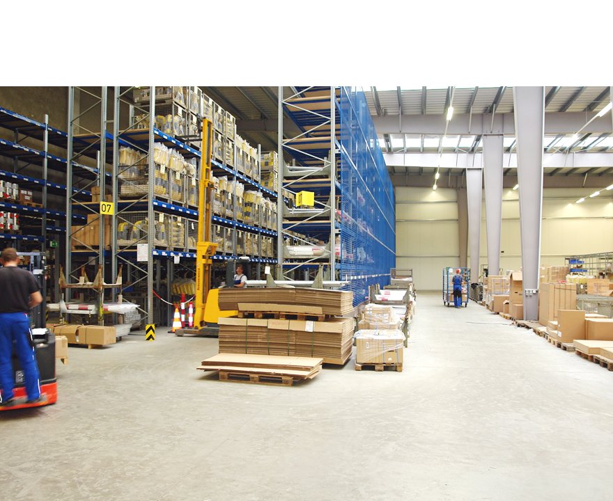 Logistikdienstleistung Wareneinlagerung, Kommissionierung der CYBERlogistics GmbH in Taunusstein / Hessen.
